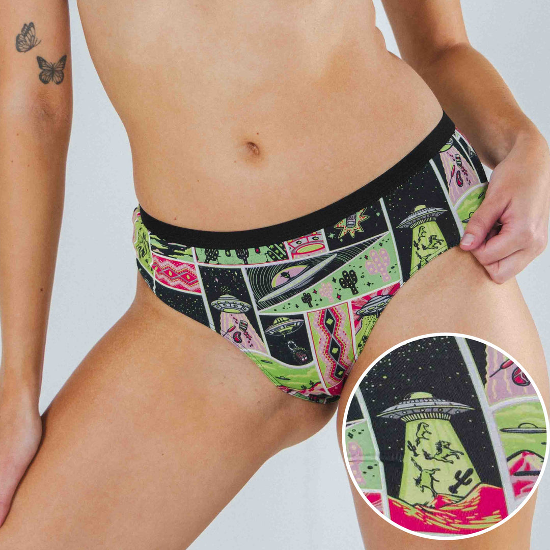 The Area 51 | Retro-Futuristic Alien Cheeky Underwear