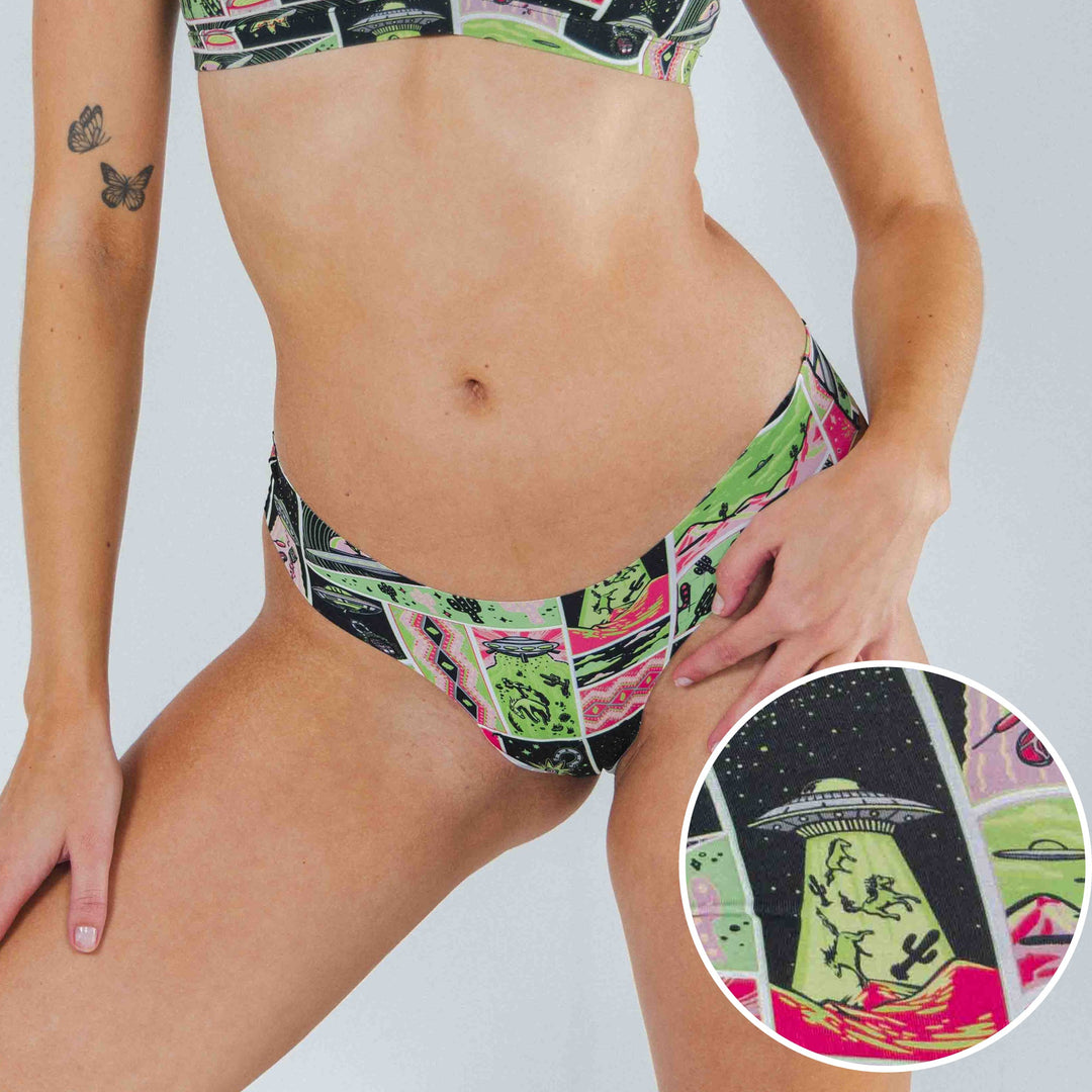 The Area 51 | Retro-Futuristic Alien Seamless Thong