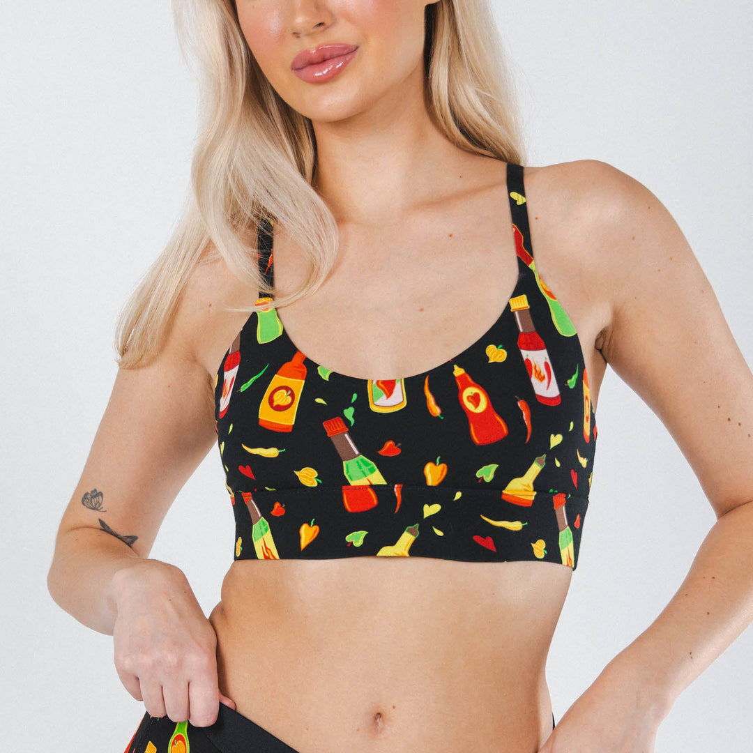 The Gotcha Sriracha | Hot Sauce Boob Hammock™ Scoop Bralette