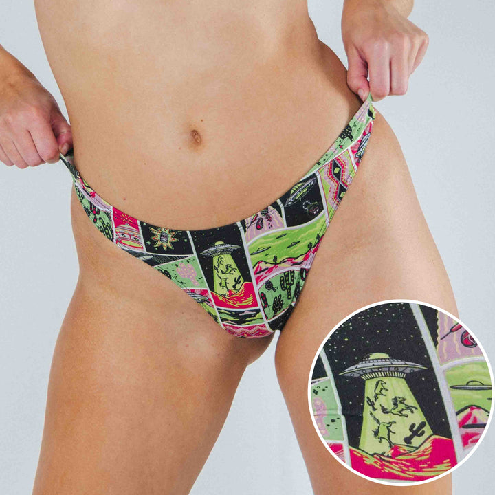 The Area 51 | Retro-Futuristic Alien MicroModal Thong