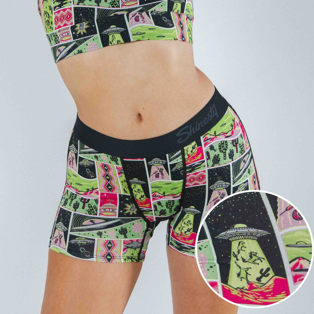 The Area 51 | Retro-Futuristic Alien Women’s Boxers