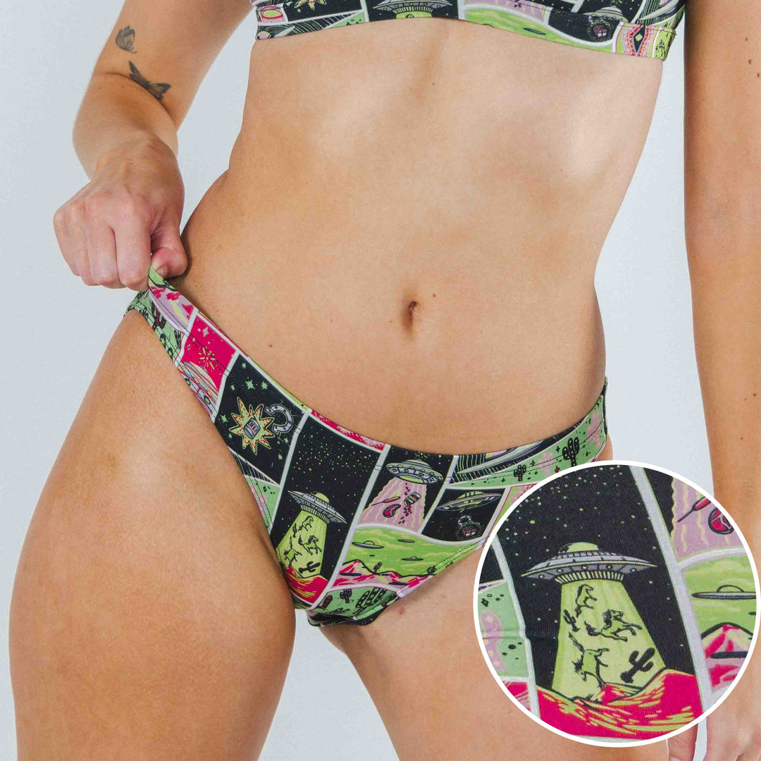 The Area 51 | Retro-Futuristic Alien Modal Bikini Underwear