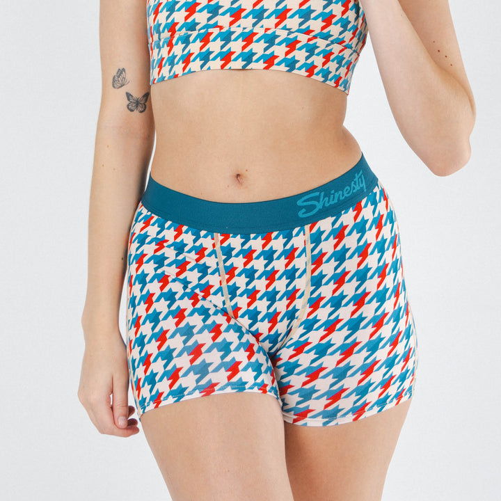 The Swanky | Retro Houndstooth Women’s Boxers