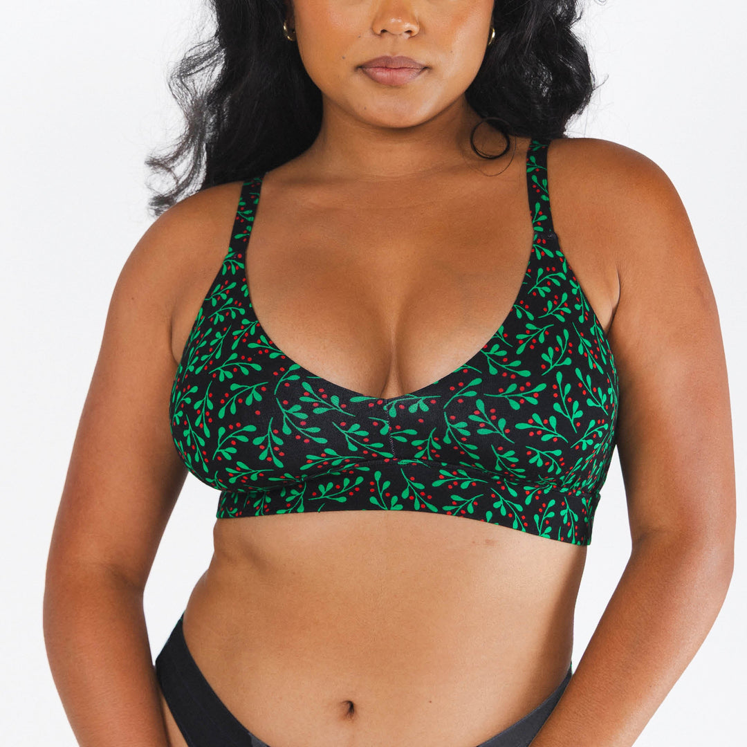 The Kiss Me There | Mistletoe Boob Hammock™ Busty Bralette