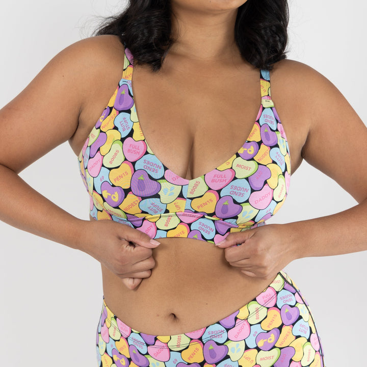The Candy Crush | Candy Hearts Boob Hammock™ Busty Bralette