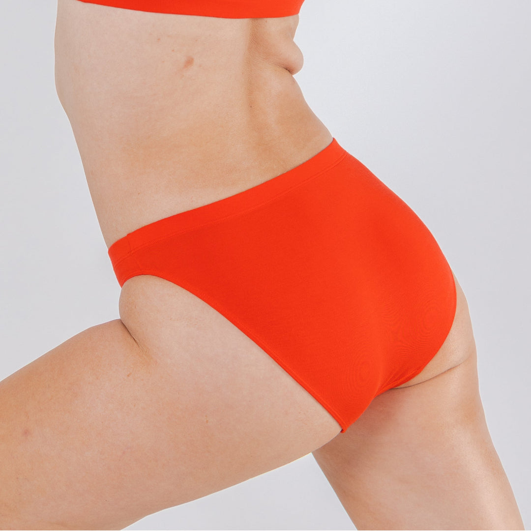 The Maraschino | Flame Scarlet Red Modal Bikini Underwear