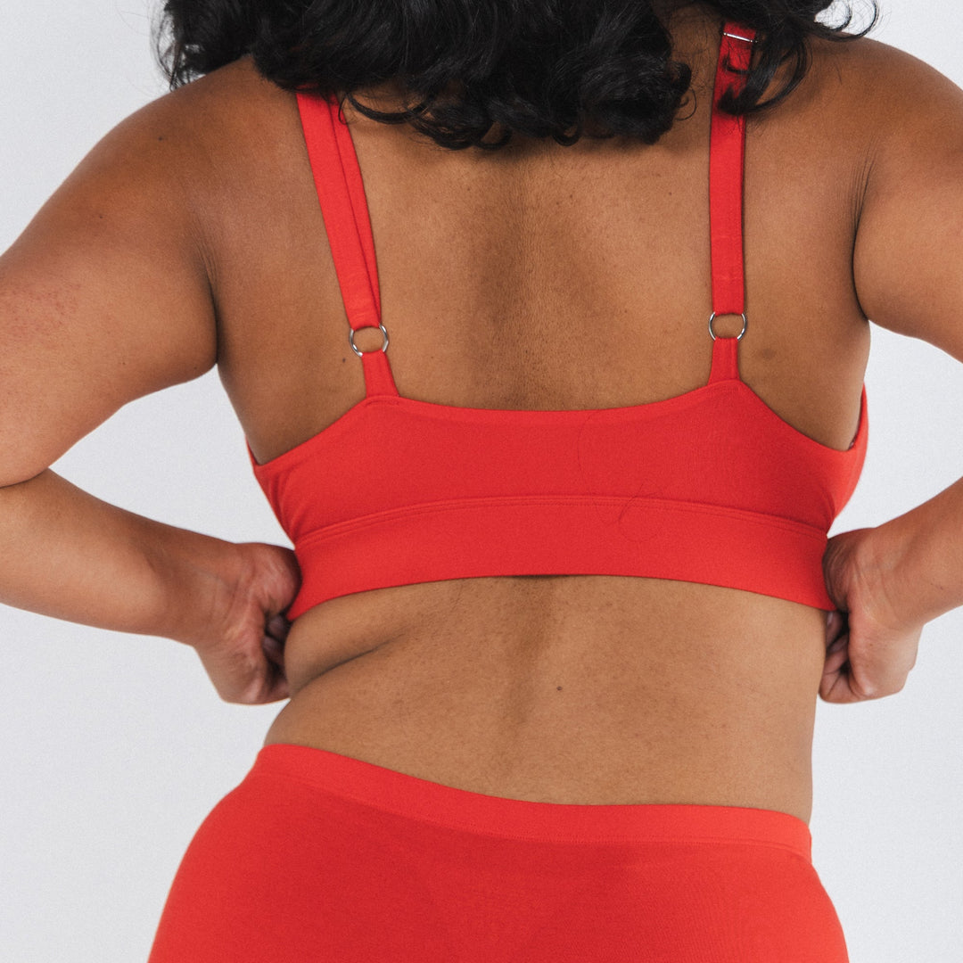 The Maraschino | Flame Scarlet Red Boob Hammock™ Busty Bralette