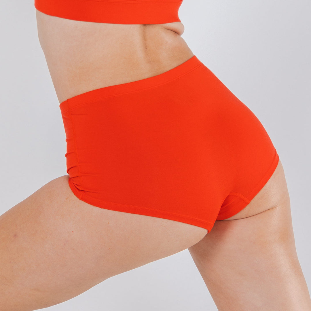 The Maraschino | Flame Scarlet Red Modal Boyshort Underwear