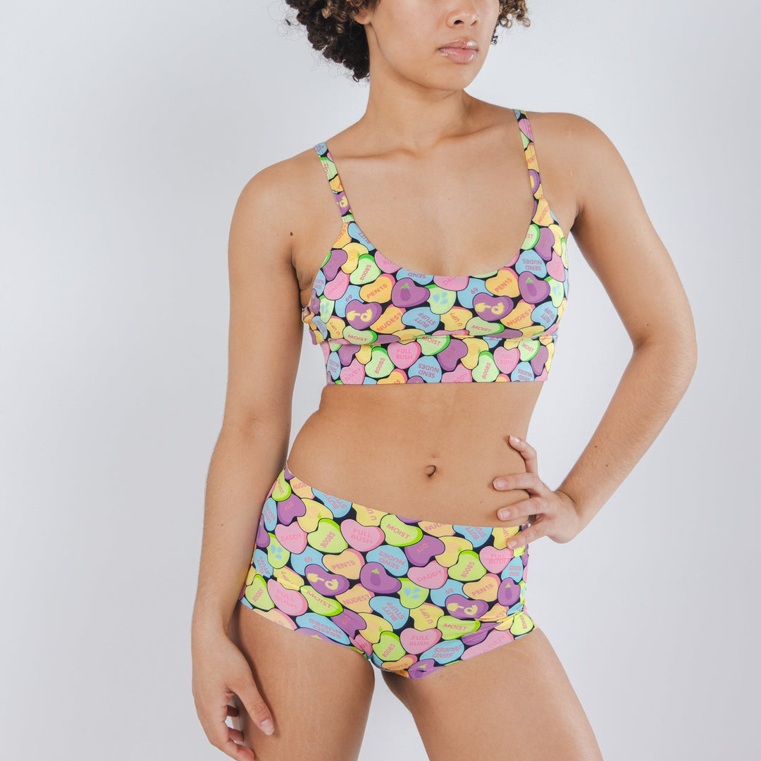 The Candy Crush | Candy Hearts Women’s Seamless Boyshort