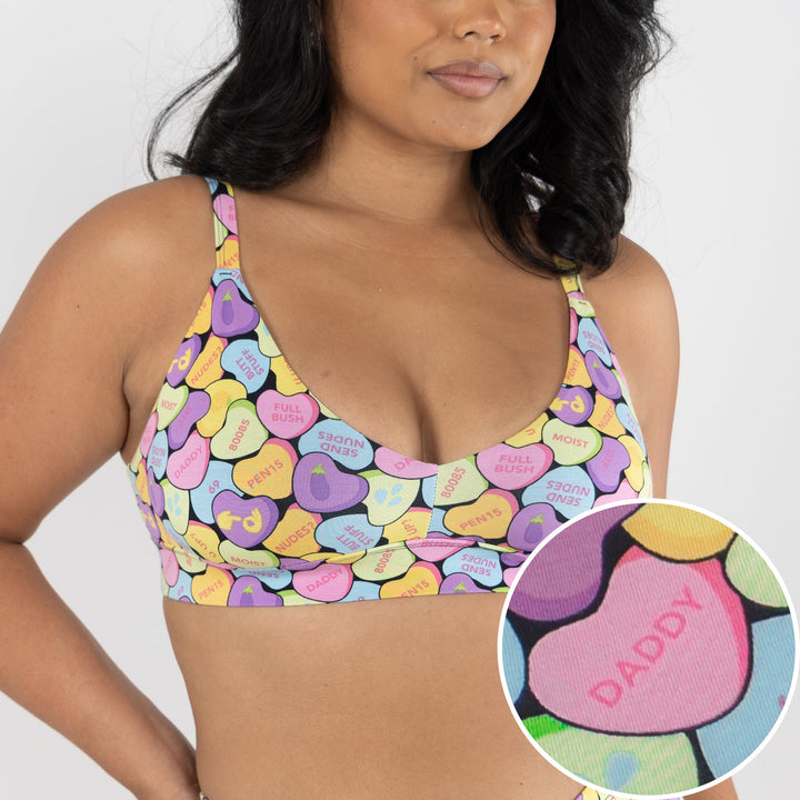 The Candy Crush | Candy Hearts Boob Hammock™ Busty Bralette