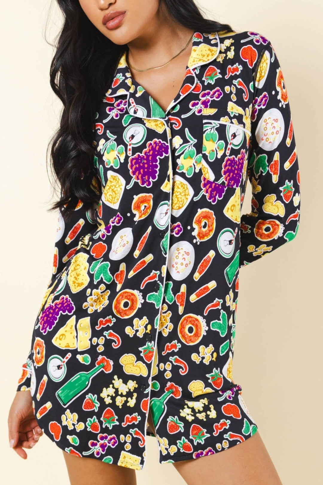 The Charcuterie | Charcuterie SleepDeep™ Long Sleeve Pajama Dress