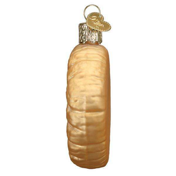 Old World Christmas Peanut Butter Cookie Blown Glass Ornament