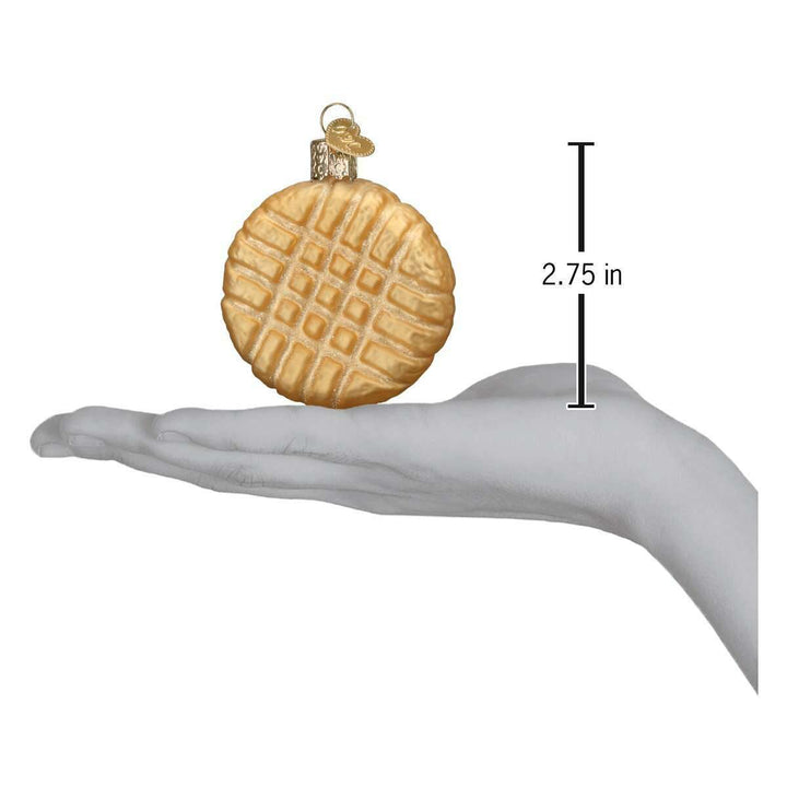 Old World Christmas Peanut Butter Cookie Blown Glass Ornament