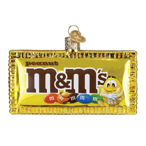 Old World Christmas Peanut M&amp;M'S Blown Glass Ornament