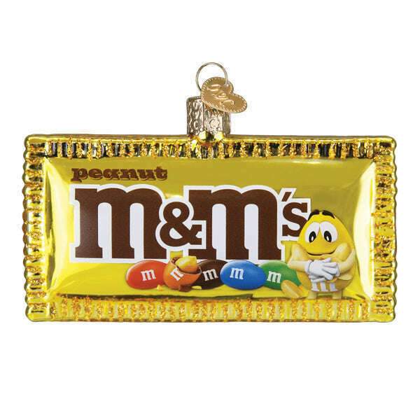 Old World Christmas Peanut M&amp;M'S Blown Glass Ornament