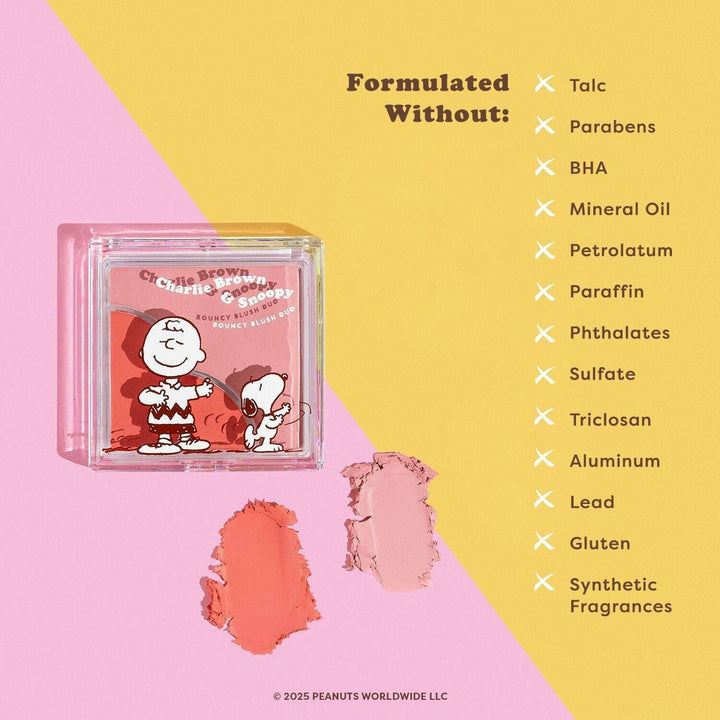 Peanuts 75th | Charlie Brown & Snoopy Bouncy Blush Duo