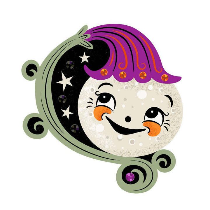 Peeking Petalluna Brooch by Johanna Parker x Lipstick & Chrome -TWILIGHT