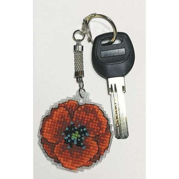Pendant - poppy  Counted cross stitch kit 8082A