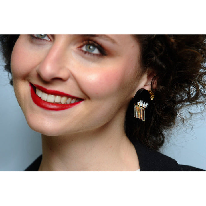 Piano cloud with sun earrings by Laliblue 4