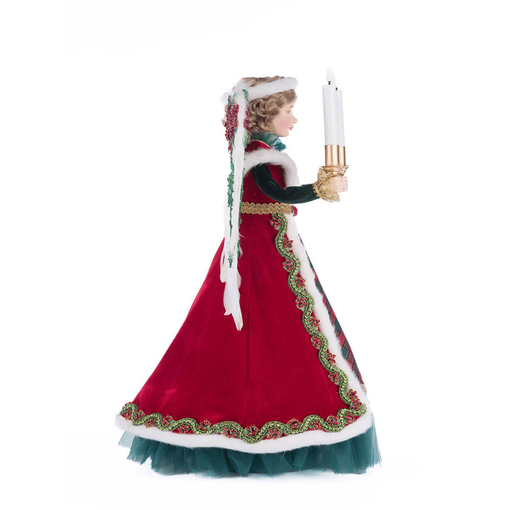 Penelope Poinsettia Angel Tree Topper by Katherine's Collection image 4