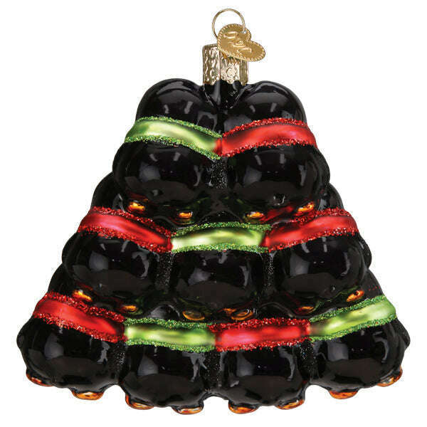 Old World Christmas Penguin Family of 9 Blown Glass Ornament