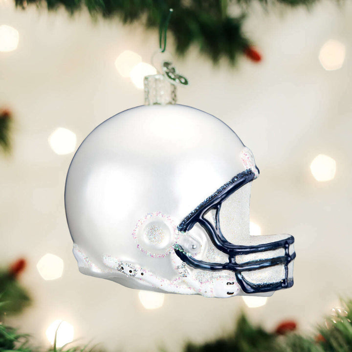 Old World Christmas Penn State Helmet Blown Glass Ornament