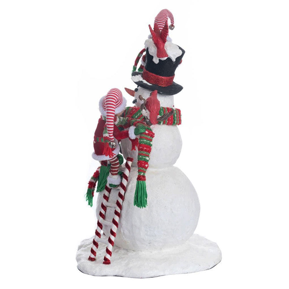 Peppermint Palace Elves and Snowman by Katherine's Collection image 1