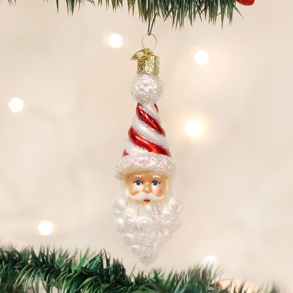 Peppermint Twist Santa Ornament by Old World Christmas image 1