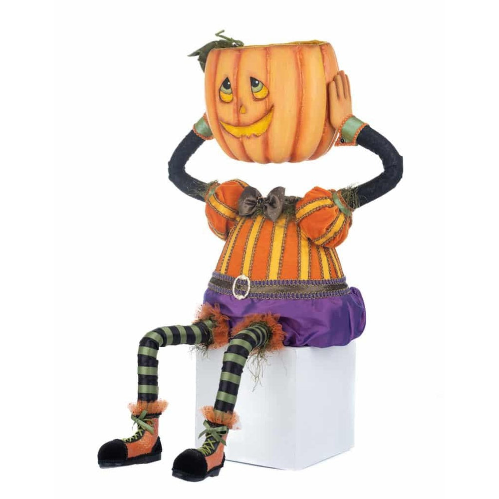 Percy Pumpkin Head Candy Bowl by Katherine's Collection  1