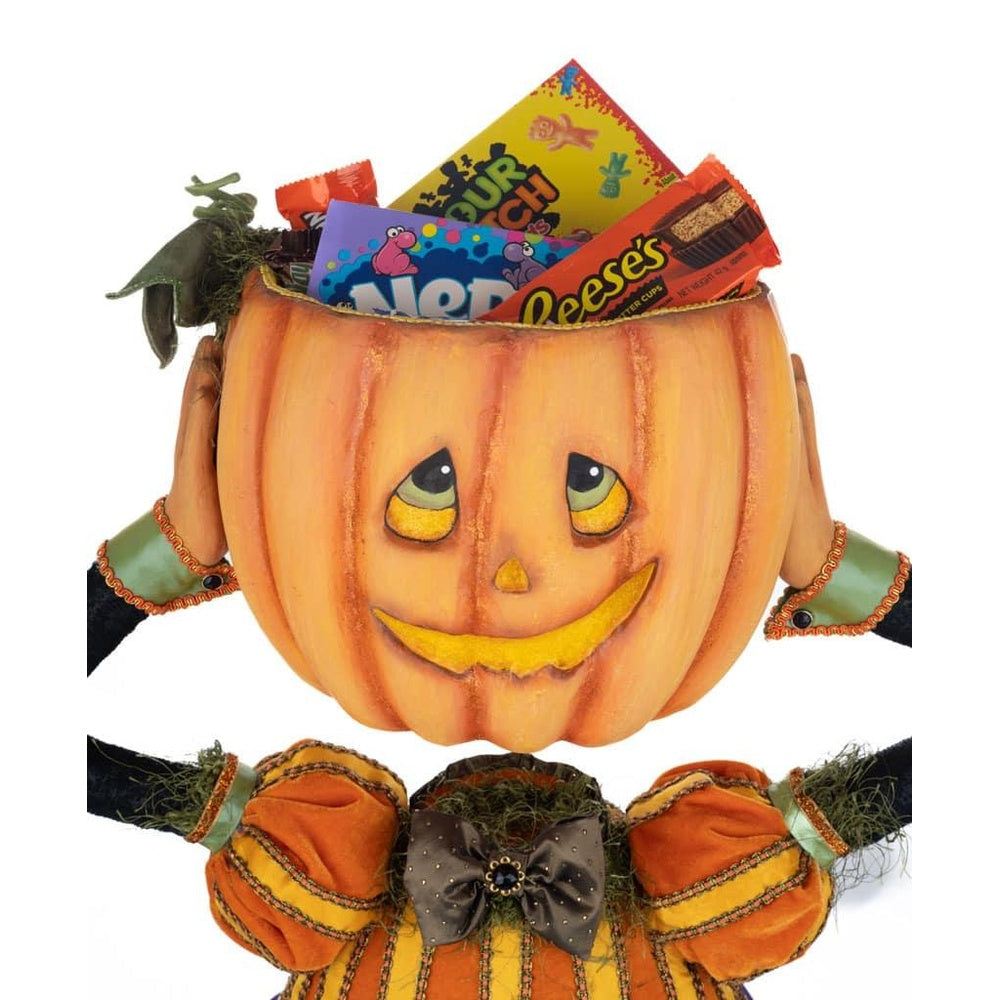 Percy Pumpkin Head Candy Bowl by Katherine's Collection  3