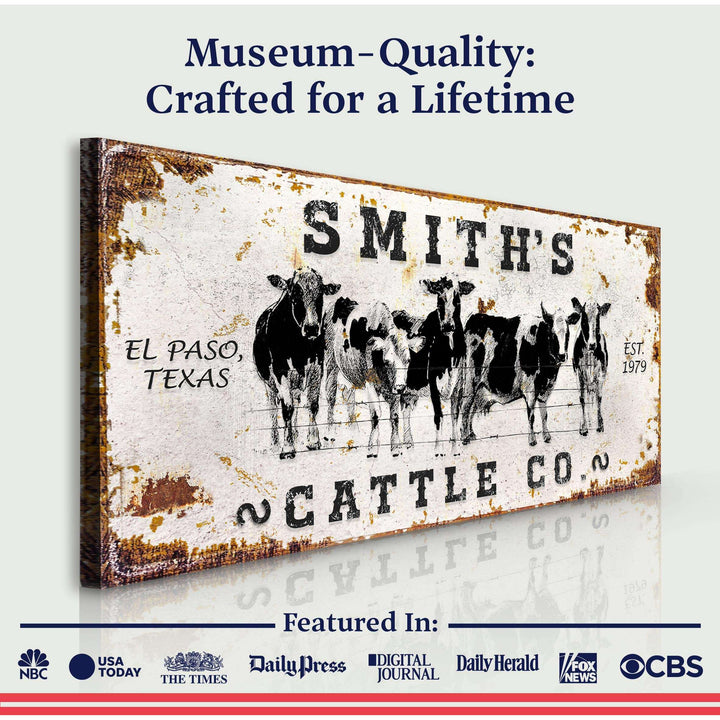 Personalized Cattle Sign II