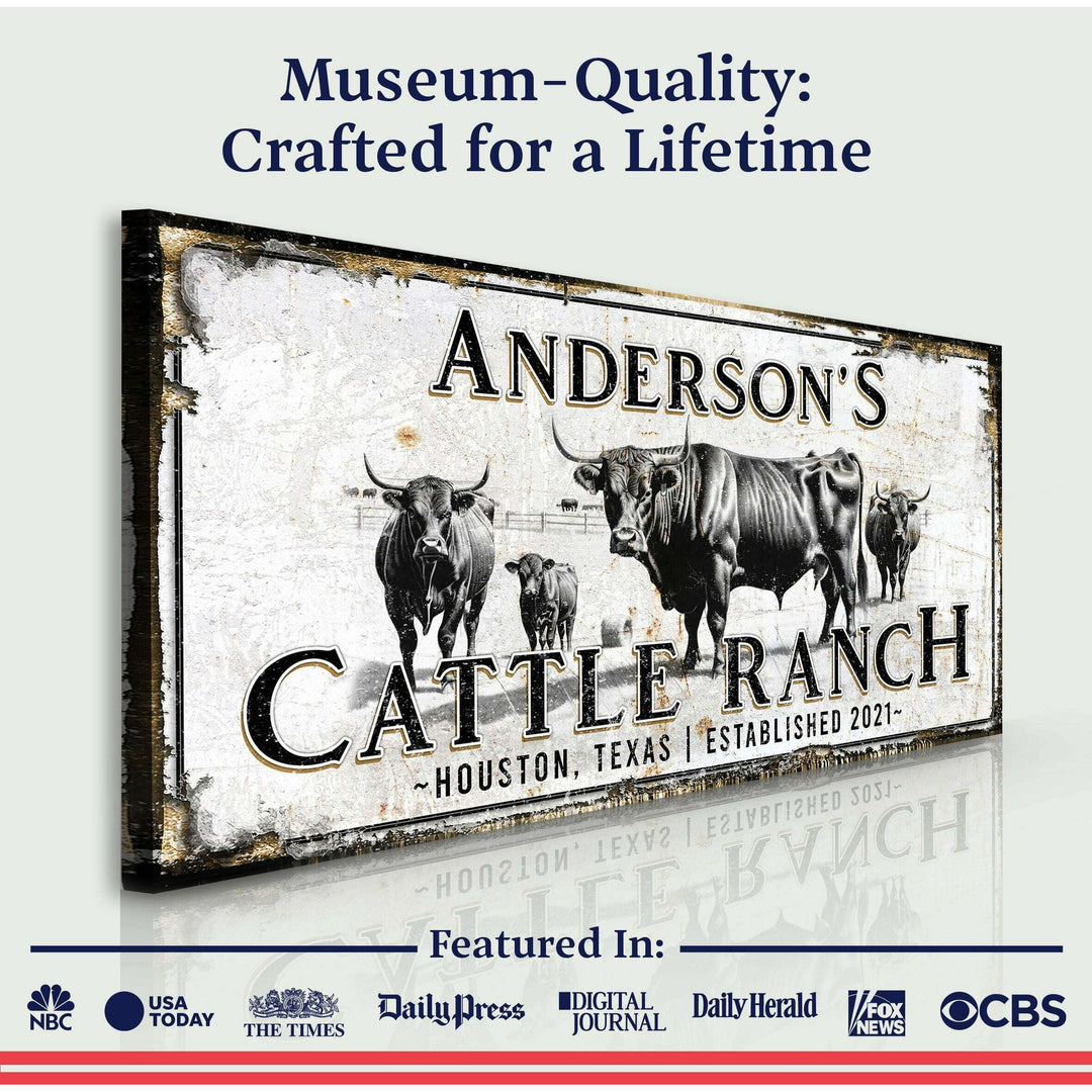 Personalized Cattle Sign