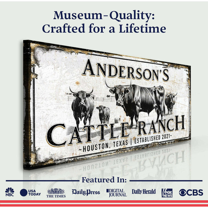 Personalized Cattle Sign