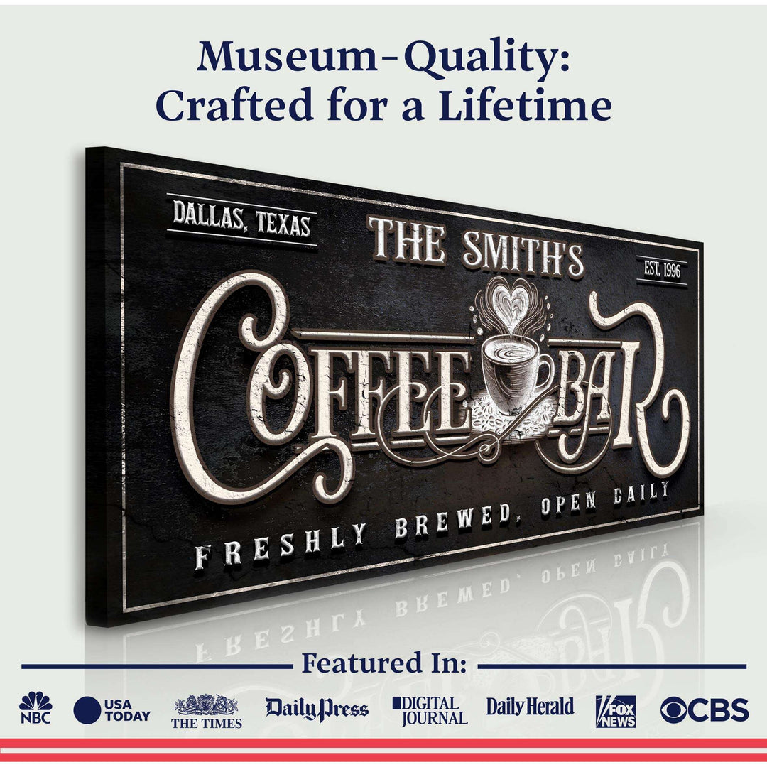 Personalized Coffee Bar Sign