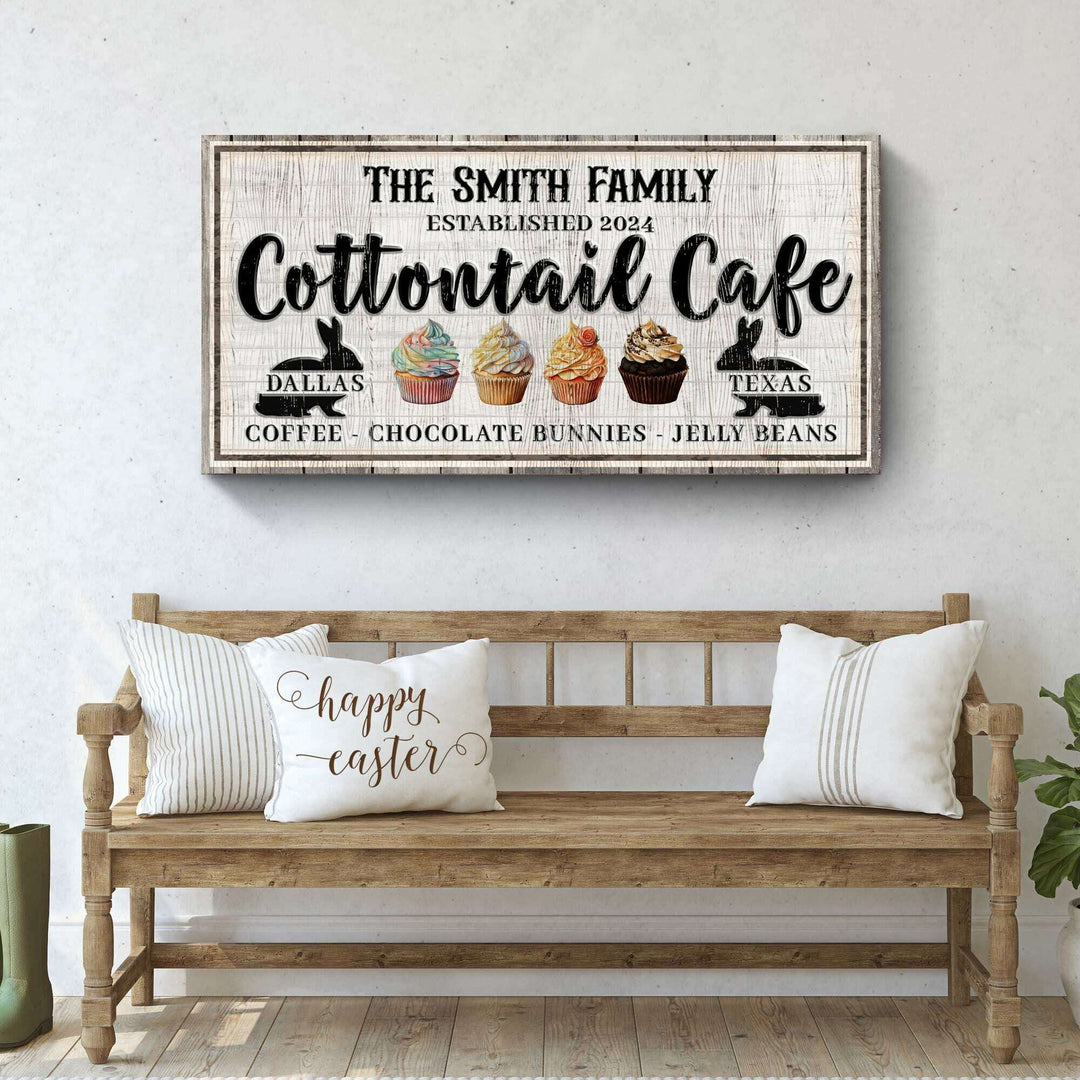 Personalized Easter Bunny Sign II