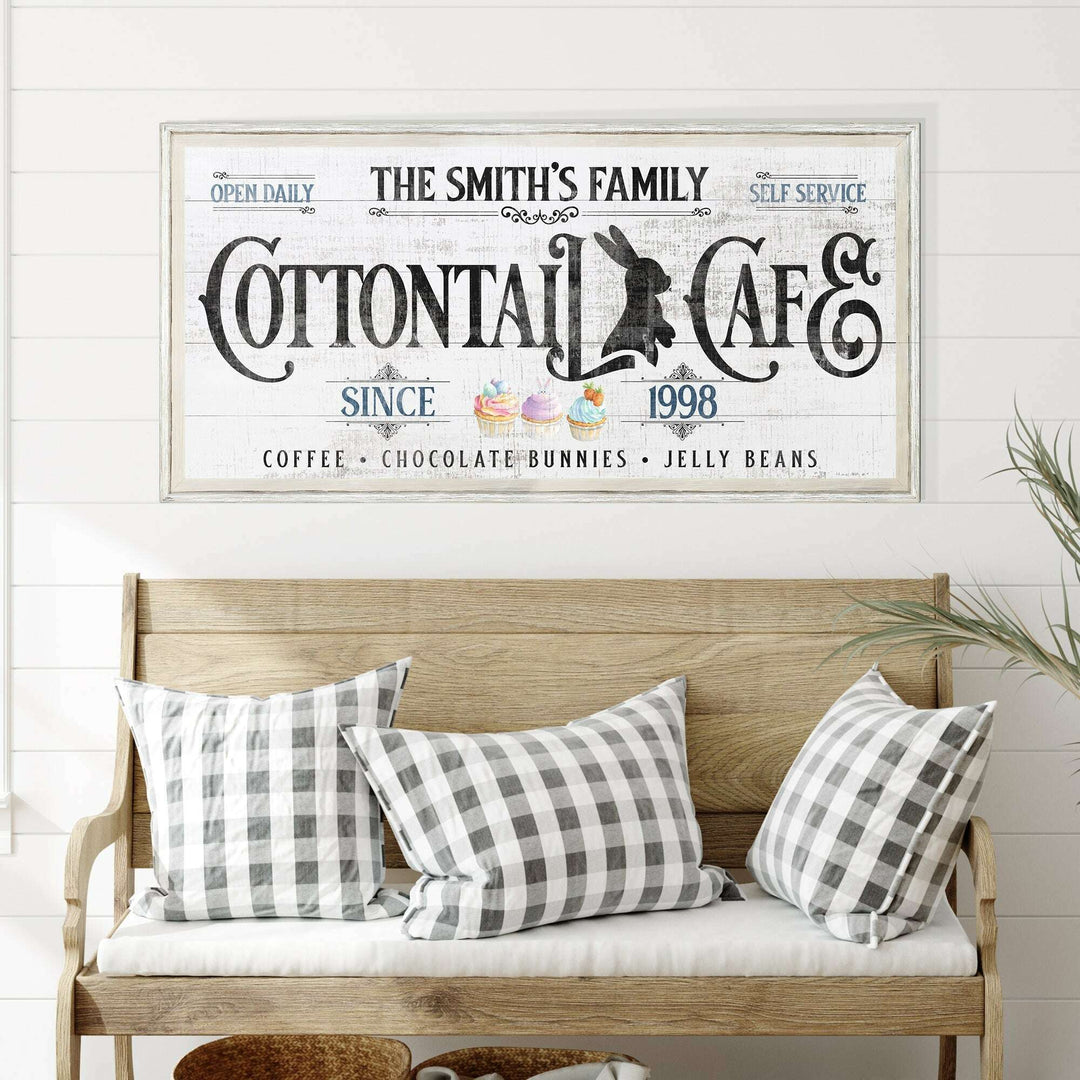 Personalized Easter Bunny Sign