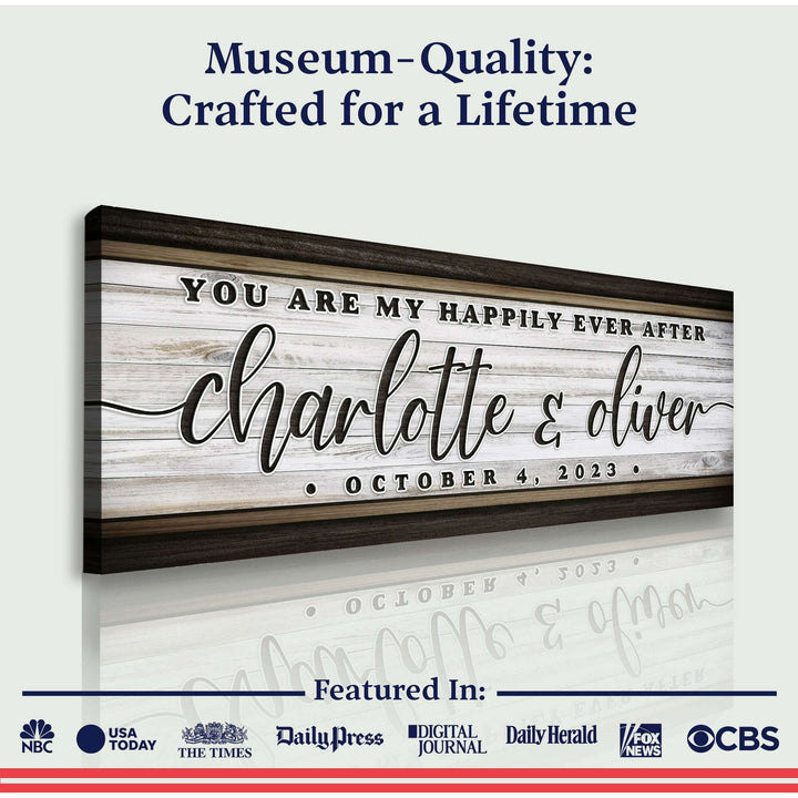 Personalized Happily Ever After Couple Sign II