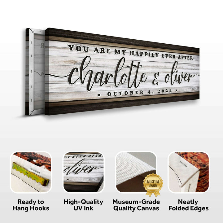 Personalized Happily Ever After Couple Sign II