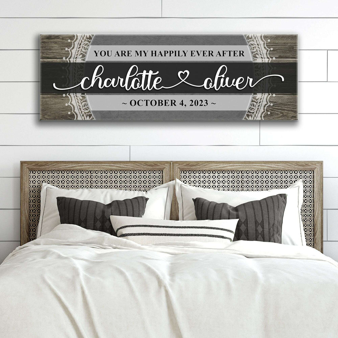 Personalized Happily Ever After Couple Sign VI