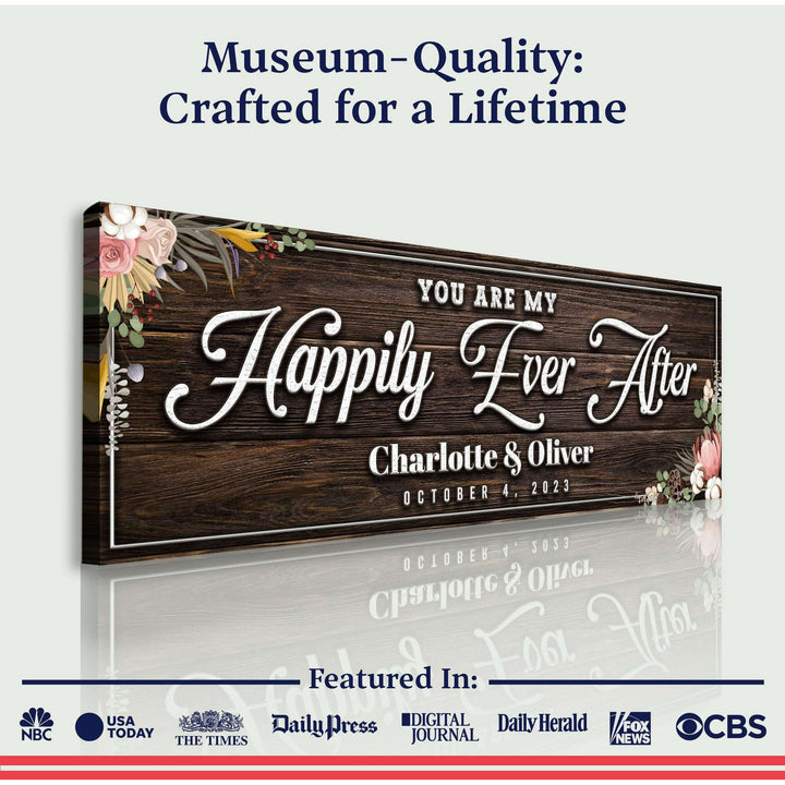 Personalized Happily Ever After Couple Sign