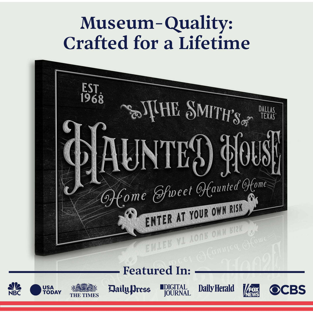 Personalized Haunted House Sign II