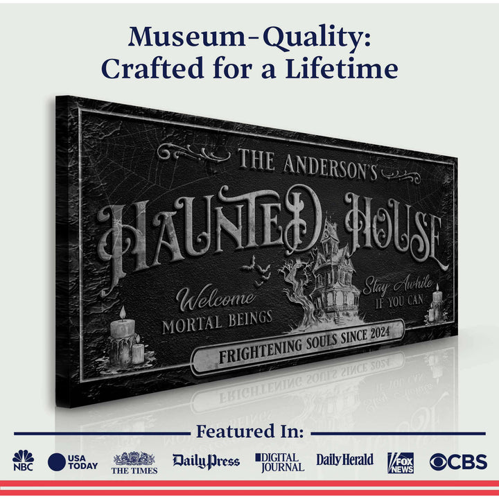 Personalized Haunted House Sign