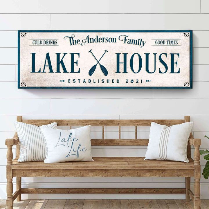 Personalized Lake House Sign IV