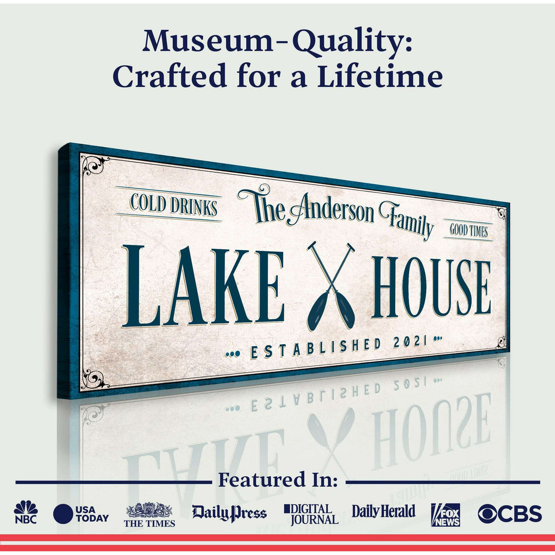 Personalized Lake House Sign IV