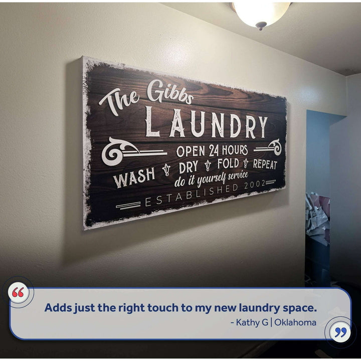 Personalized Laundry Room Sign III