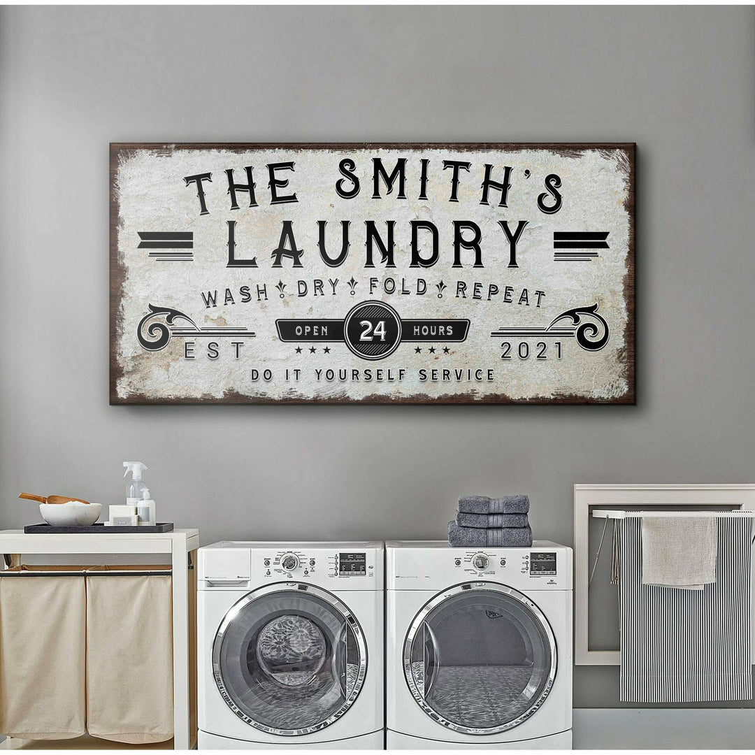 Personalized Laundry Room Sign