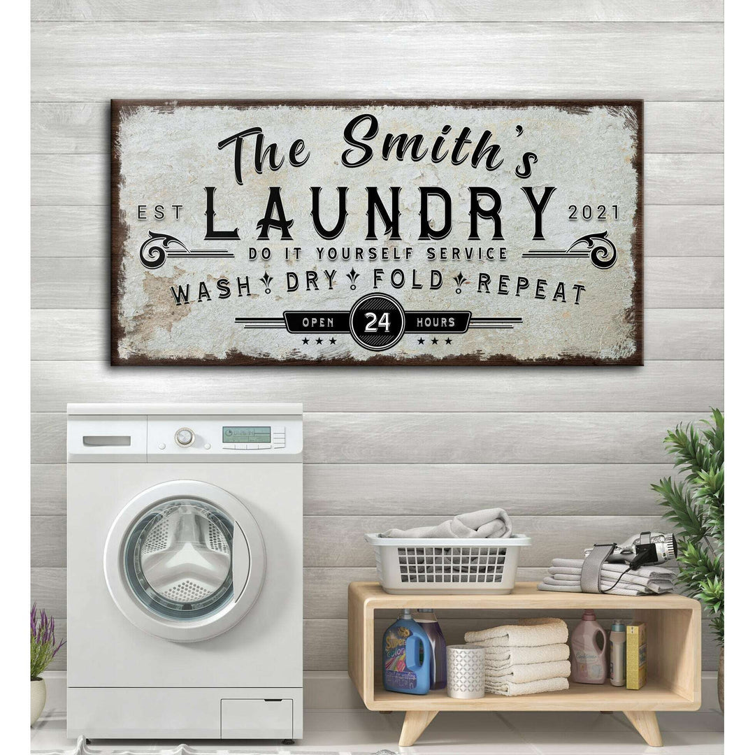 Personalized Laundry Room Sign