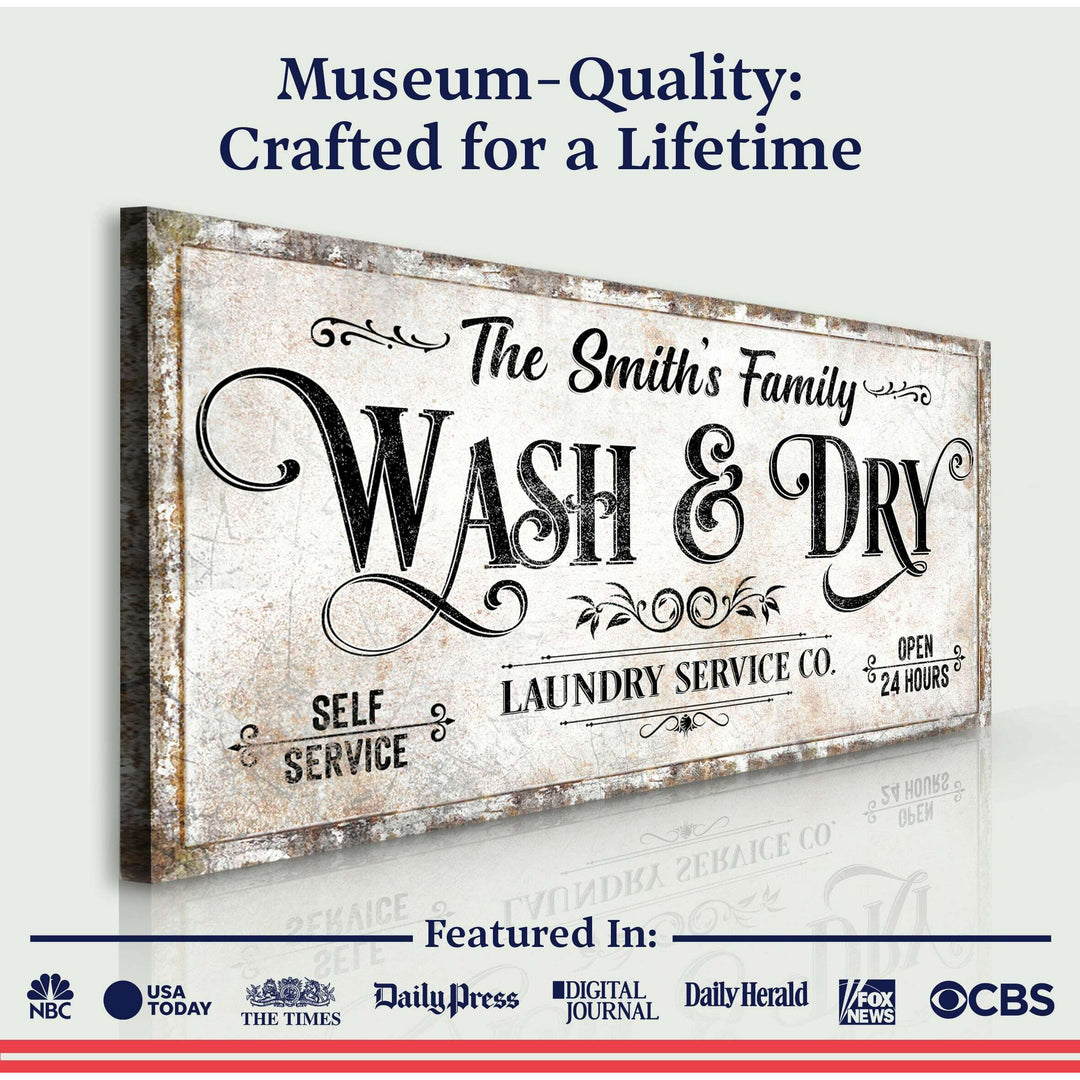 Personalized Laundry Service Sign II