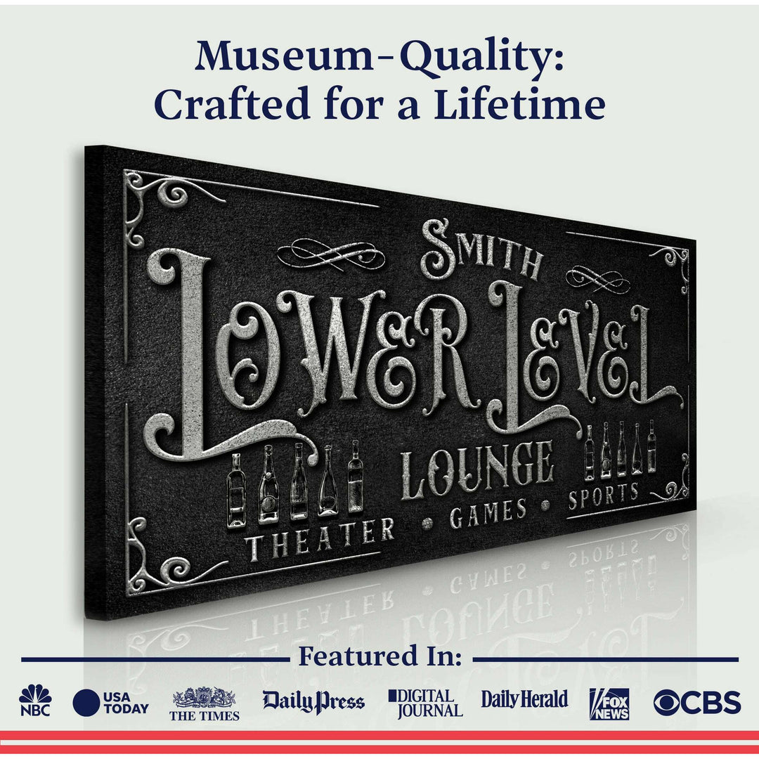 Personalized Lower Level Sign