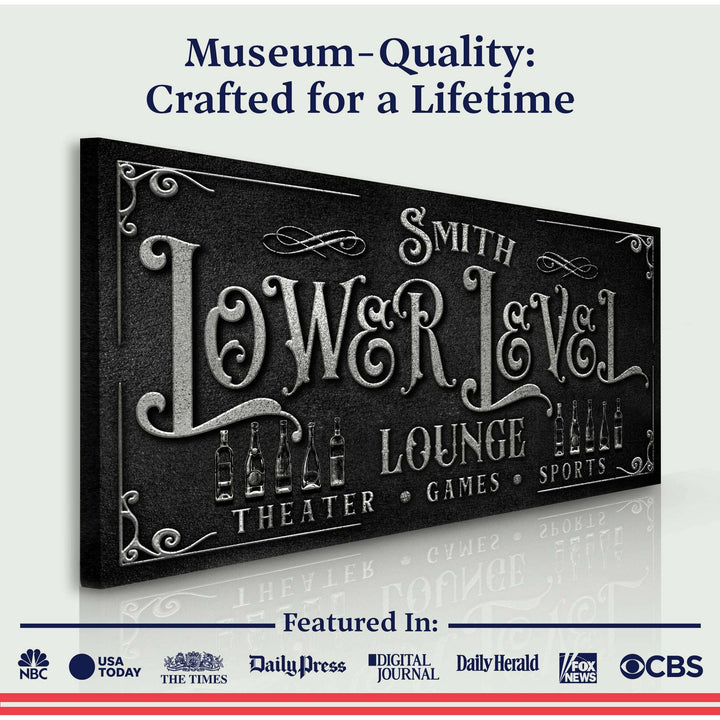 Personalized Lower Level Sign